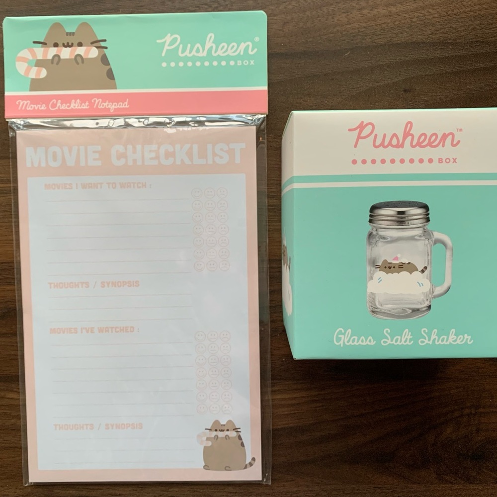 Pusheen Movie Checklist & Salt Shaker Bundle